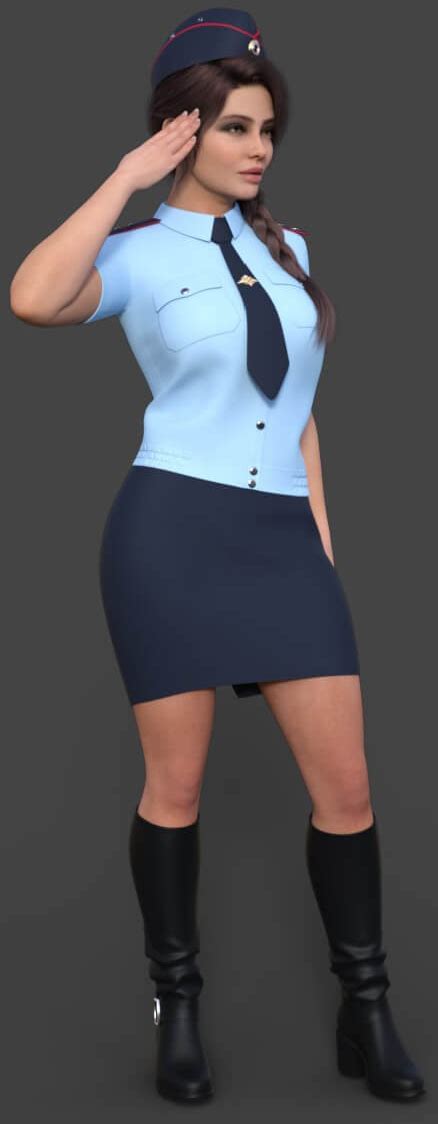 DForce Russian Police Uniform For GF9 2025 - Free Daz 3D Models