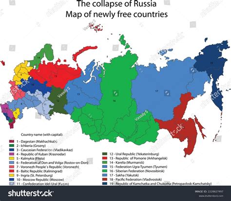Collapse Of The Soviet Union Map
