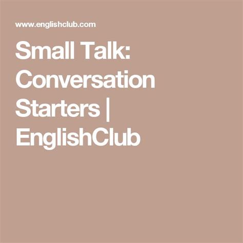 Image result for Small Talk Conversation Starters