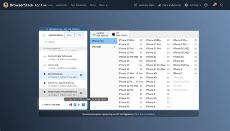Image result for BrowserStack Autoamtion Mobile-App iOS