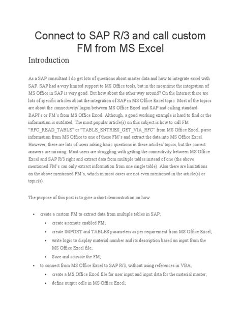 Image result for SAP Open R3 Connection