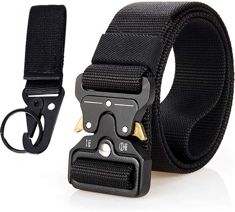 Amazon.com: Tactical Belt Gun Adjustable Belts Military Style Webbing ...