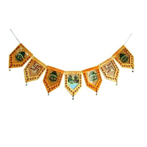 Buy Show Kart Paper Mache Work Gemstone Painted Door Hanging 207 Online ...