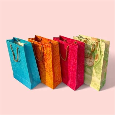 ochrello handmade paper Gift Bags | return gifts | Wedding | Pack of 10 ...