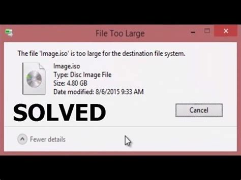 File Is Too Large for Destination File System How to Solve 的图像结果