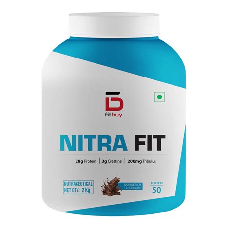 Fitbuy NitraFit Whey Protein 2kg (Double Rich Chocolate) with DigeZyme ...