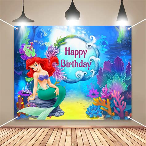 Party Propz Mermaid Theme Backdrop Pack Of 1 | Desertcart INDIA