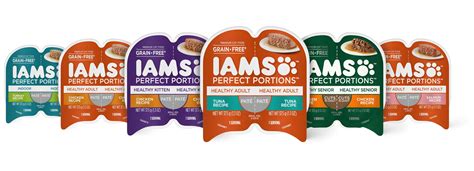 IAMS Perfect Portions Indoor Tuna & Salmon Recipe Grain-Free Cuts in ...