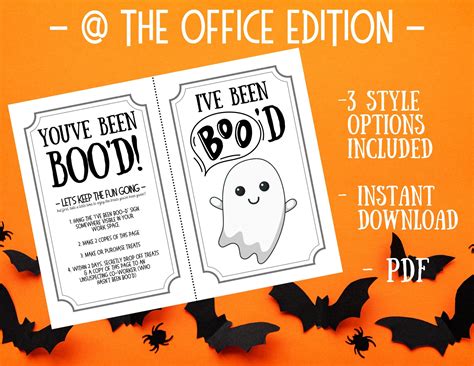 YouVe Been Booed Office Printable - Free Printable Worksheets for Fun & Learning