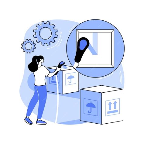 Blockchain item tracking isolated cartoon vector illustrations ...