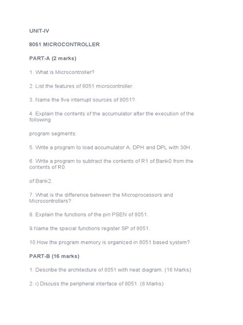 8051 Microcontroller Interview Questions 的图像结果