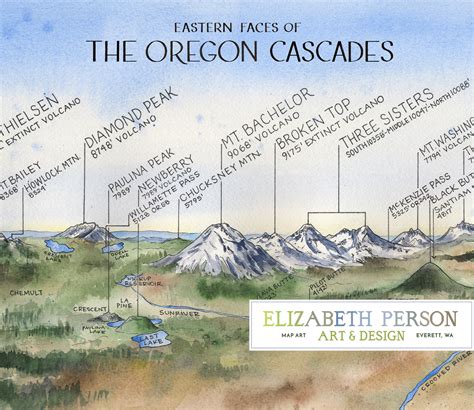 Map Of Cascade Mountain Range
