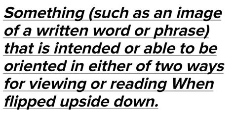 Definition of "Ambigram" - Brainly.in