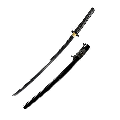 Buy JIHPEN , Black Katana,Full Tang Samurai ,Sharp,Spring Steel Blade ...