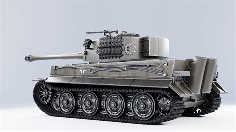 Panzerkampfwagen VI Tiger Ausf E Tiger I 3D Model - TurboSquid 2354918