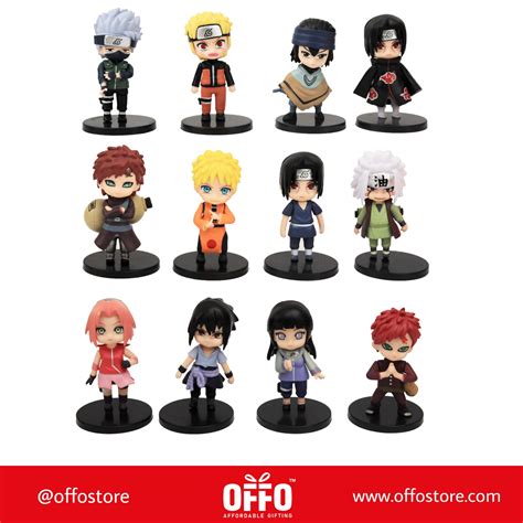 Naruto Anime Chibbi Figures Set of 12 [6-7 cm]