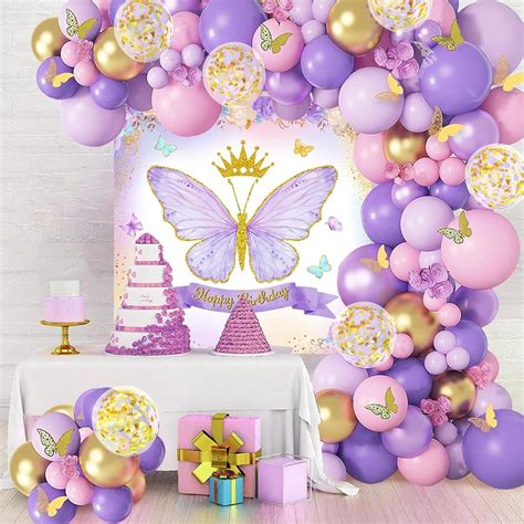 SpecialYou.in Rubber Butterfly Theme Birthday Party Decorations-70Pcs ...
