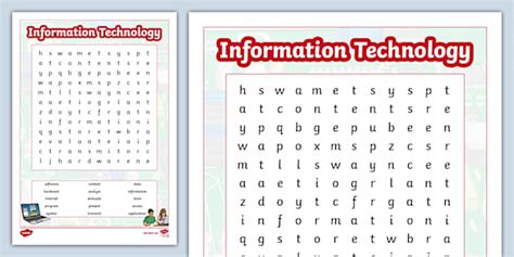 Technology Word Search Printable 的图像结果