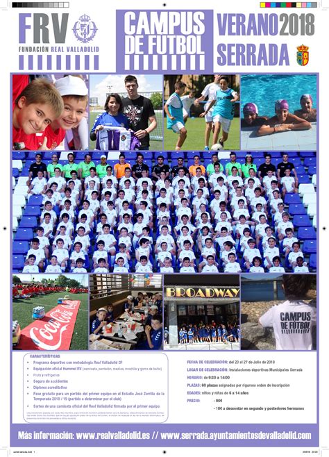 CAMPUS DE FÚTBOL REAL VALLADOLID. SERRADA 2018.