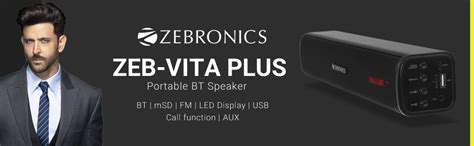 ZEBRONICS Zeb-Vita Plus Mini 16W Soundbar Supporting LED Display, USB ...