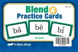 Buy Blend Practive Cards A - Abeka Kindergarten 1st and 2nd Grade 1, 2 ...