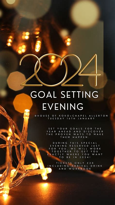 2024 Goal Setting Evening, House of Koko - Chapel Allerton, Harrogate ...