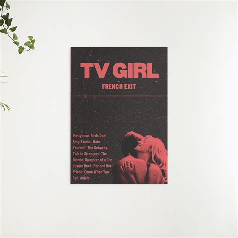 French Exit Digital Poster / TV Girl Printable Wall Art / Indie Music ...