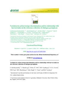 Variation in carbon isotope discrimination and its relationship with ...