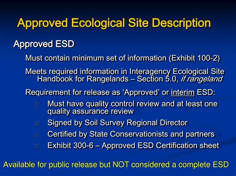 Ecological Site Descriptions