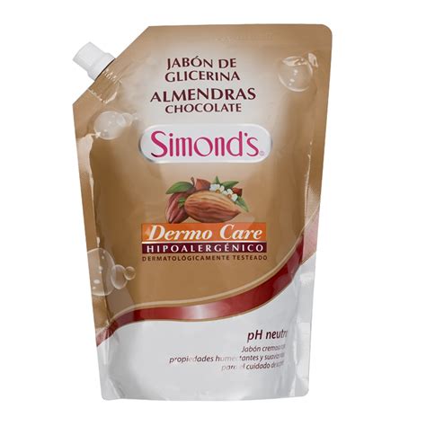 SIMONDS JABON A CHOCOLATE ALMENDRAS 750 ML DOY PACK