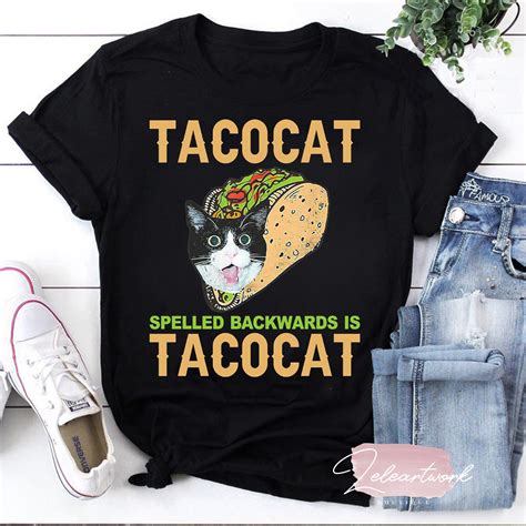 Food Tacocat Spelled Backwards Is Tacocat Funny Cat Lovers G - Inspire ...