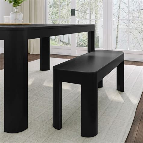 Plank+Beam PlankBeam Dining Bench, 46 Modern Rounded Edge Solid India ...