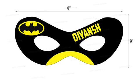 Batman Theme Personalized Eye Mask | Party Supplies India Online