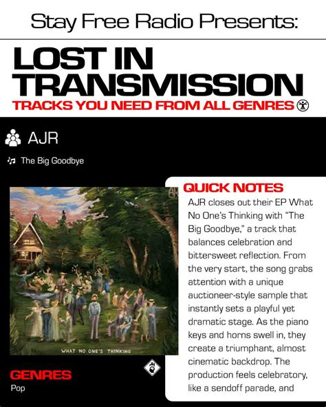 AJR The Big Goodbye Lyrics Meaning Explained