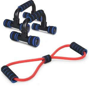 LIVOX Quality Push UP Bar With Chest Expander Resistance Rope (Fitness ...