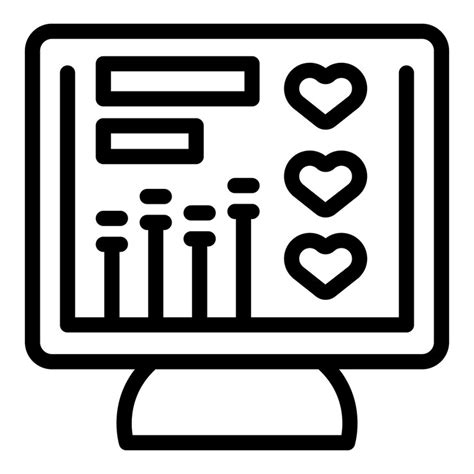 Vector icon of customer feedback screen | Premium Vector