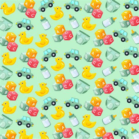 Premium Vector | Baby pattern background design