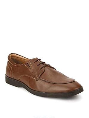 Buy Hush Puppies Men's Flexi Rub Lace Up Brown Leather Formal Shoes - 8 ...