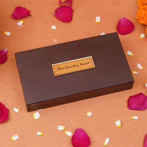 Ganesh Pooja Box with Charan Paduka and Mantra – ServDharm