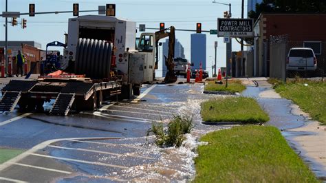 OKC water outage: Water line break in downtown Oklahoma City