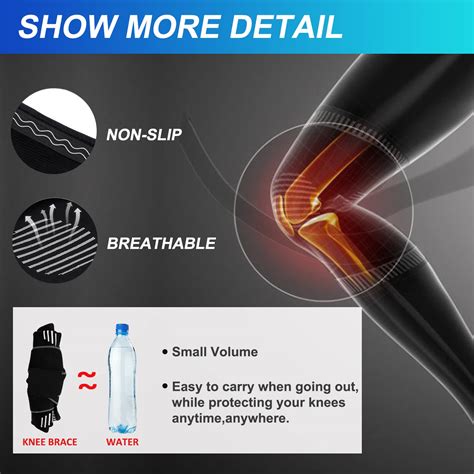 Buy Knee Brace - Knee Compression Sleeve Support For Knee Pain Men ...