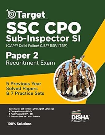 Target SSC CPO Sub – Inspector SI (CAPF/ Delhi Police/ CISF/ BSF/ ITBP ...