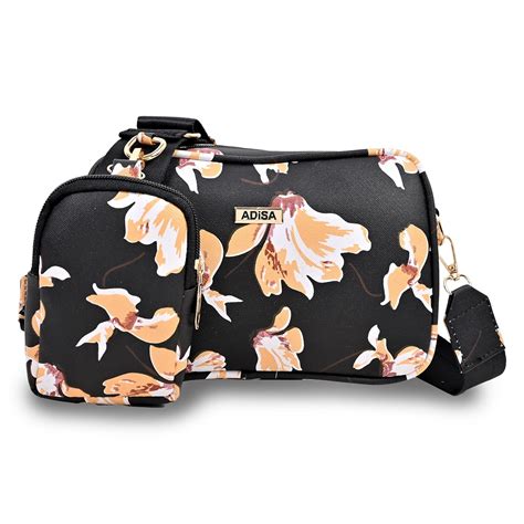Buy ADISA Women's Girls Floral Cross Body Sling Bag with Pouch (SL5128 ...