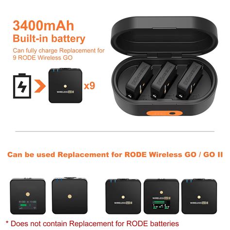 Buy Wireless Charging Case Replacement for Rode Wireless GO/GO II ...