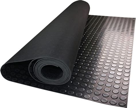 GOOFCXO 16.4 x 3.3Ft Coin-Grip Garage Floor Mat 3MM Thickness Heavy ...
