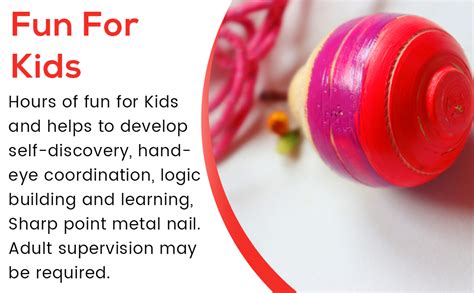 Buy Neotea Wooden Round Top with Thread Wooden Spinning Tops Lattoo ...