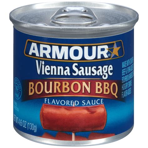 Armour Burbon Barbecue Vienna Sausage 4.6 oz Can - Walmart.com