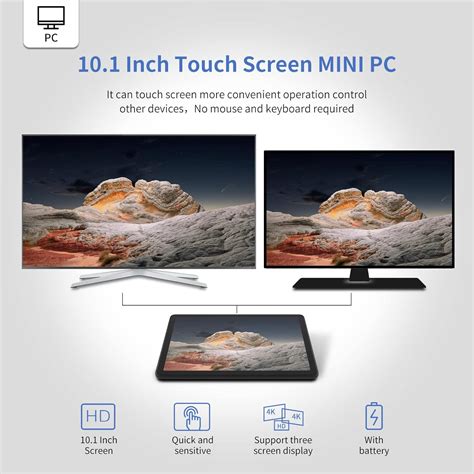 HIGOLEPC Mini PC,10.1 Inch Touchscreen Mini Computer India | Ubuy