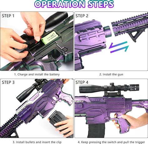 Buy Toy Guns for Boys 8-12, Automatic Machine Toy Gun Electric Toy Foam ...