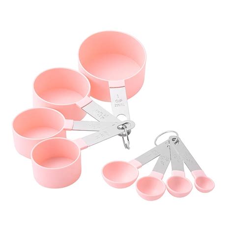 Buy MobFest® Measuring Cup & Spoon Set, Food Grade Plastic, Stainless ...